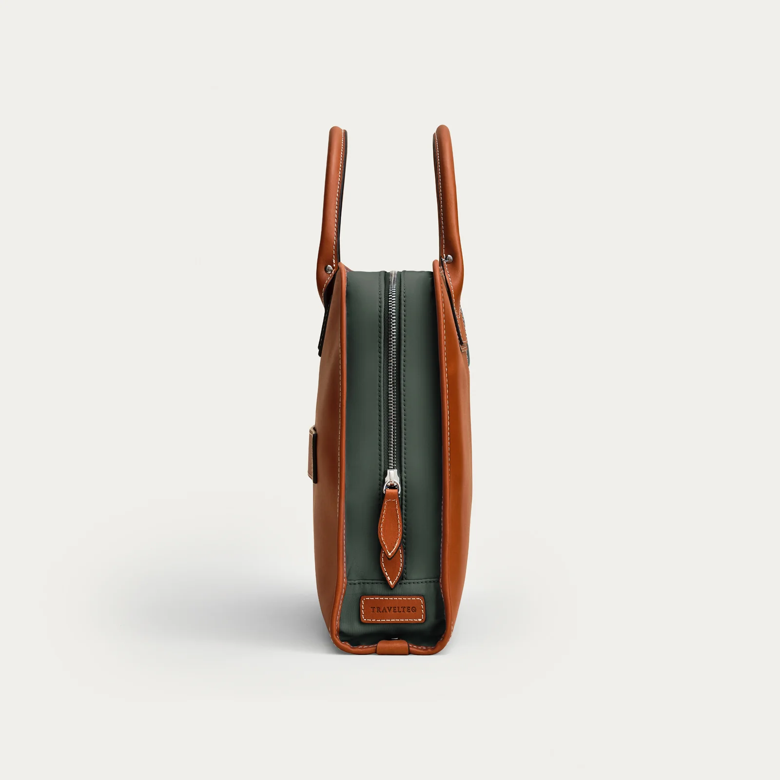 The Briefcase - Cognac/Green - Image 6