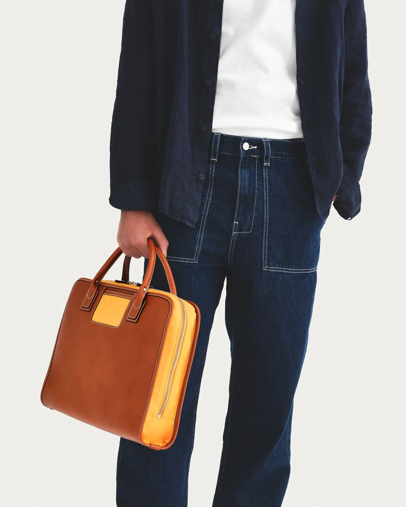 The Briefcase - Cognac/Orange - Image 4