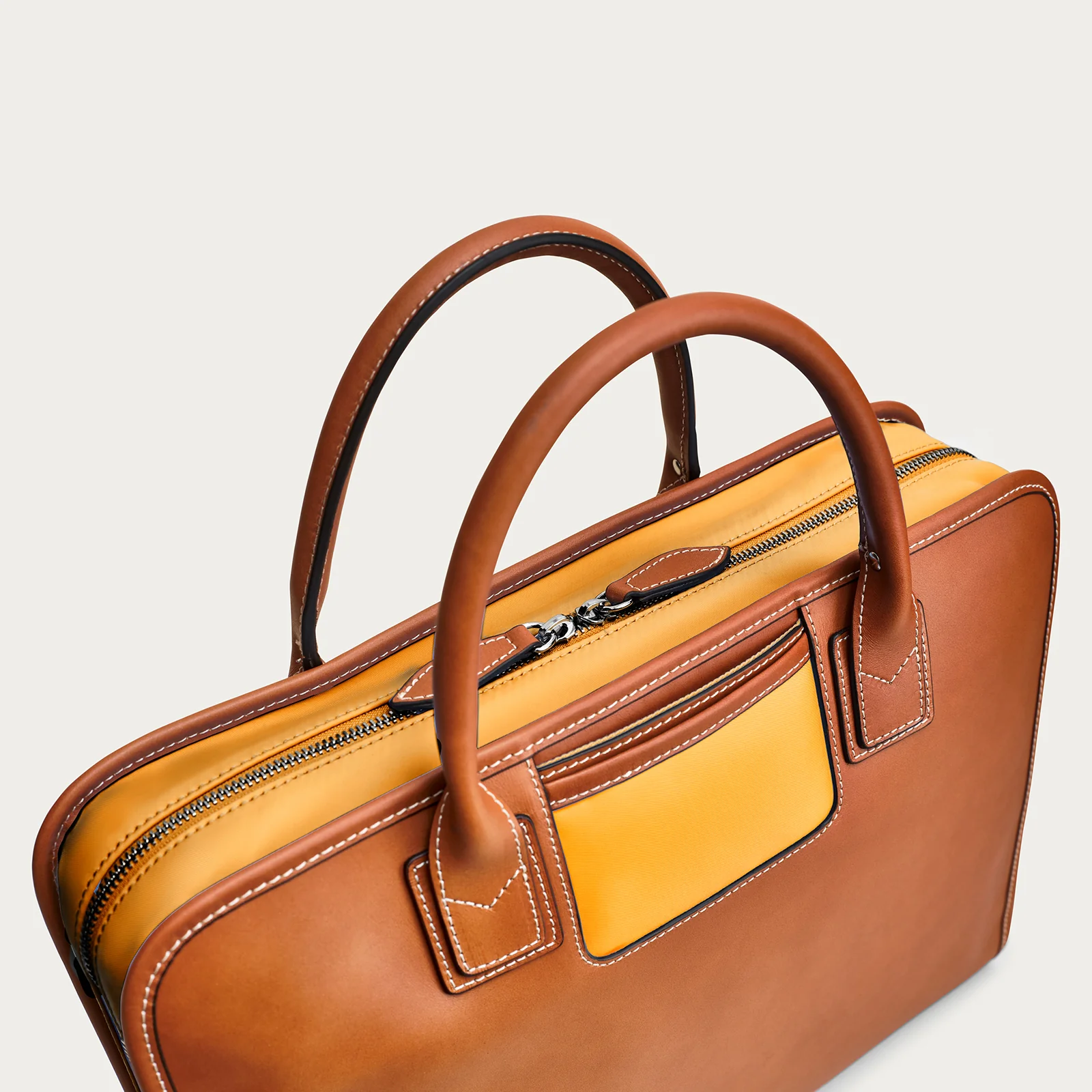 The Briefcase - Cognac/Orange - Image 5