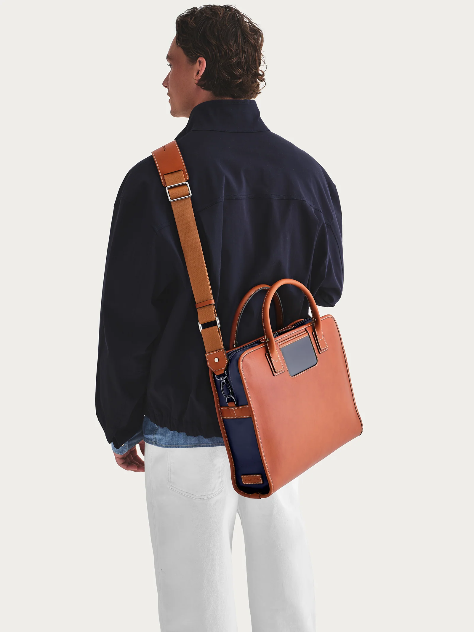 The Messenger - Cognac/Navy - Image 4