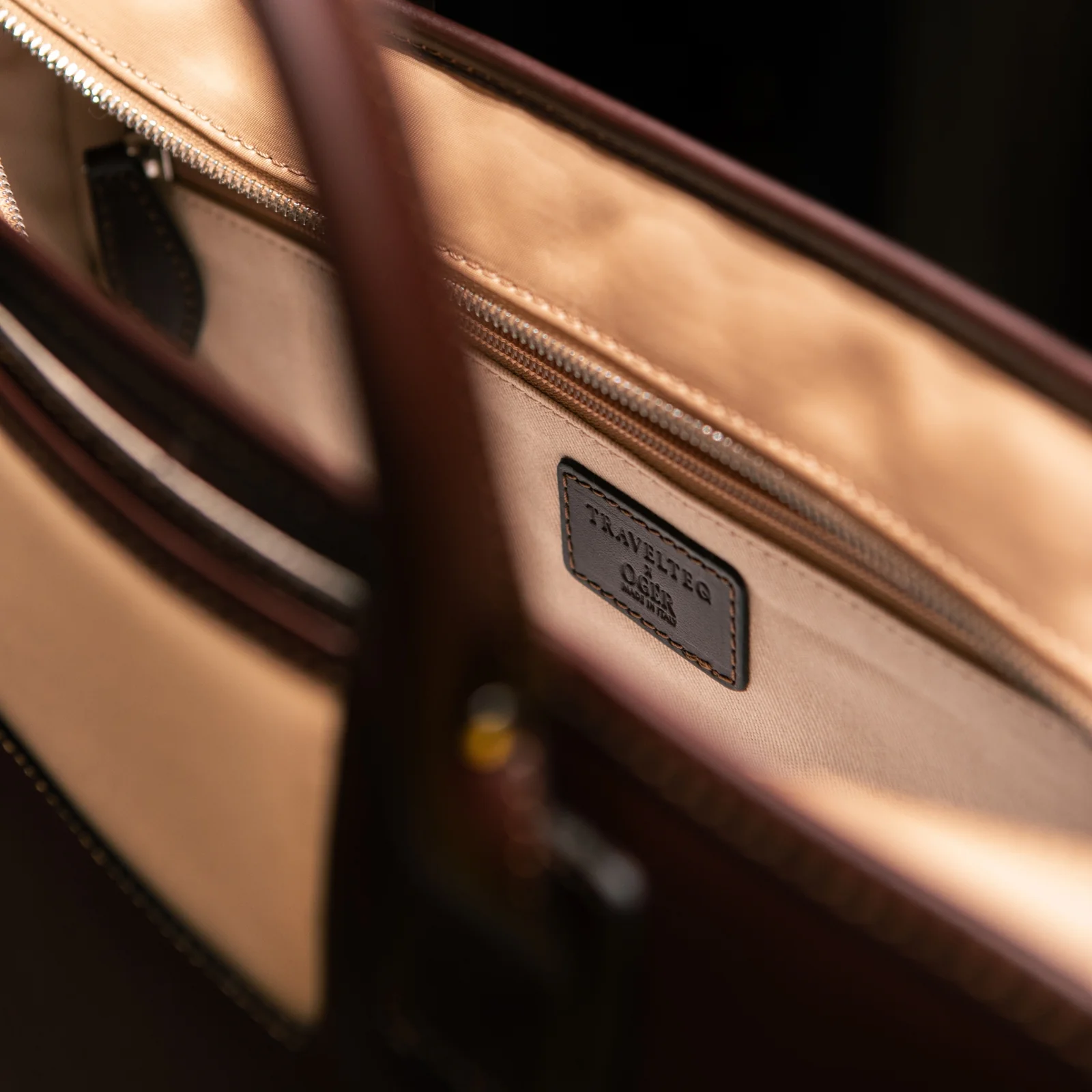 The OGÉR Briefcase - Espresso/Beige - Image 4