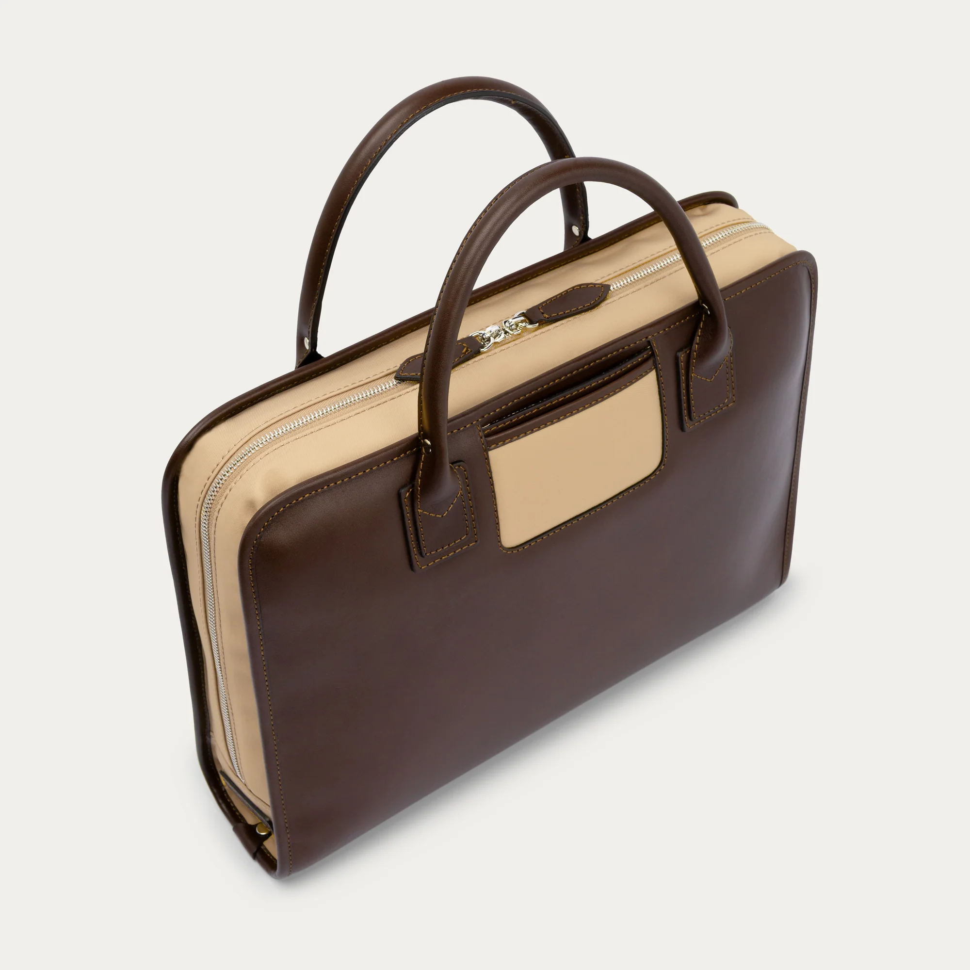 The OGÉR Briefcase - Espresso/Beige - Image 5