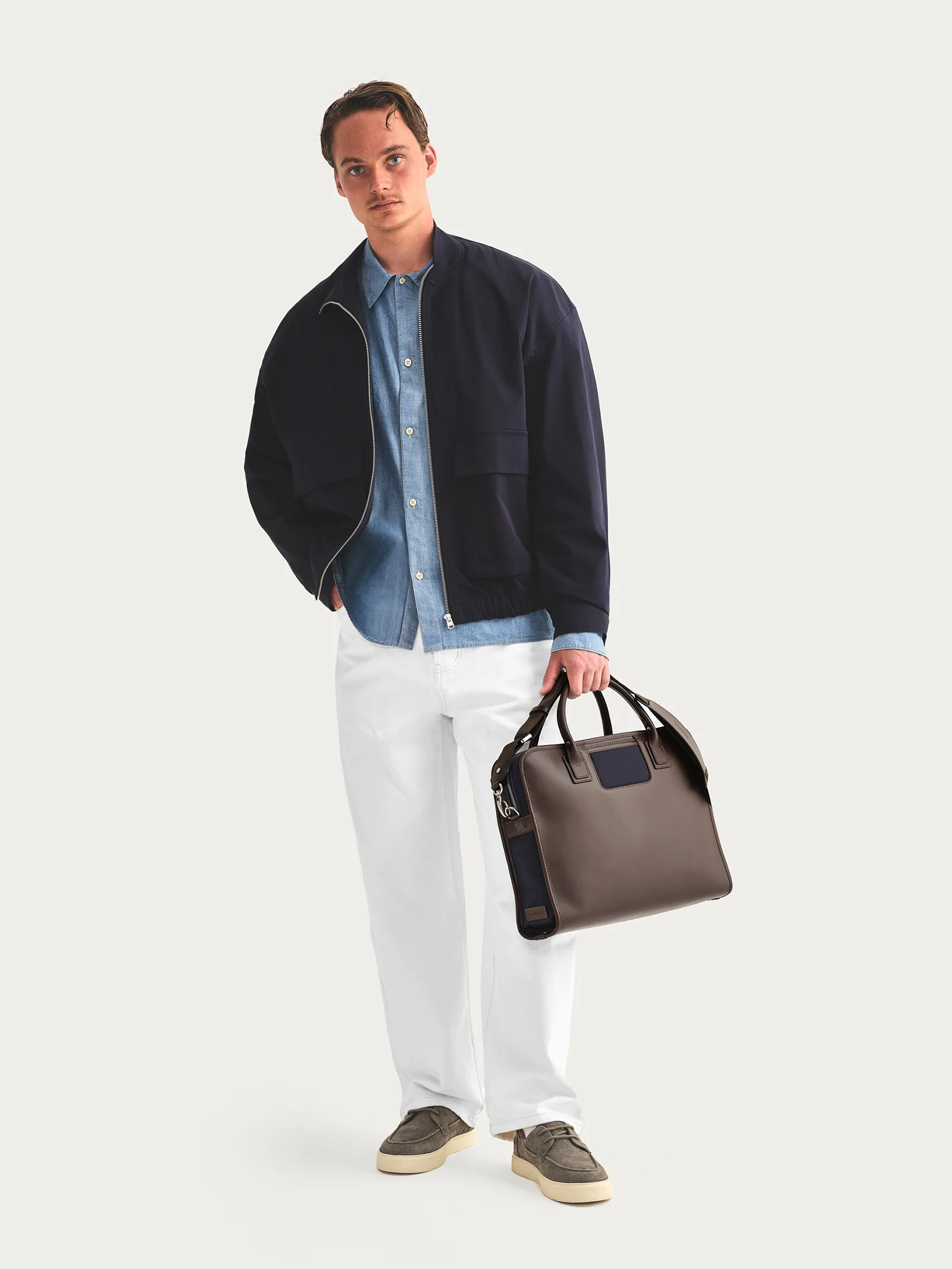 The Messenger - Espresso/Navy - Image 3