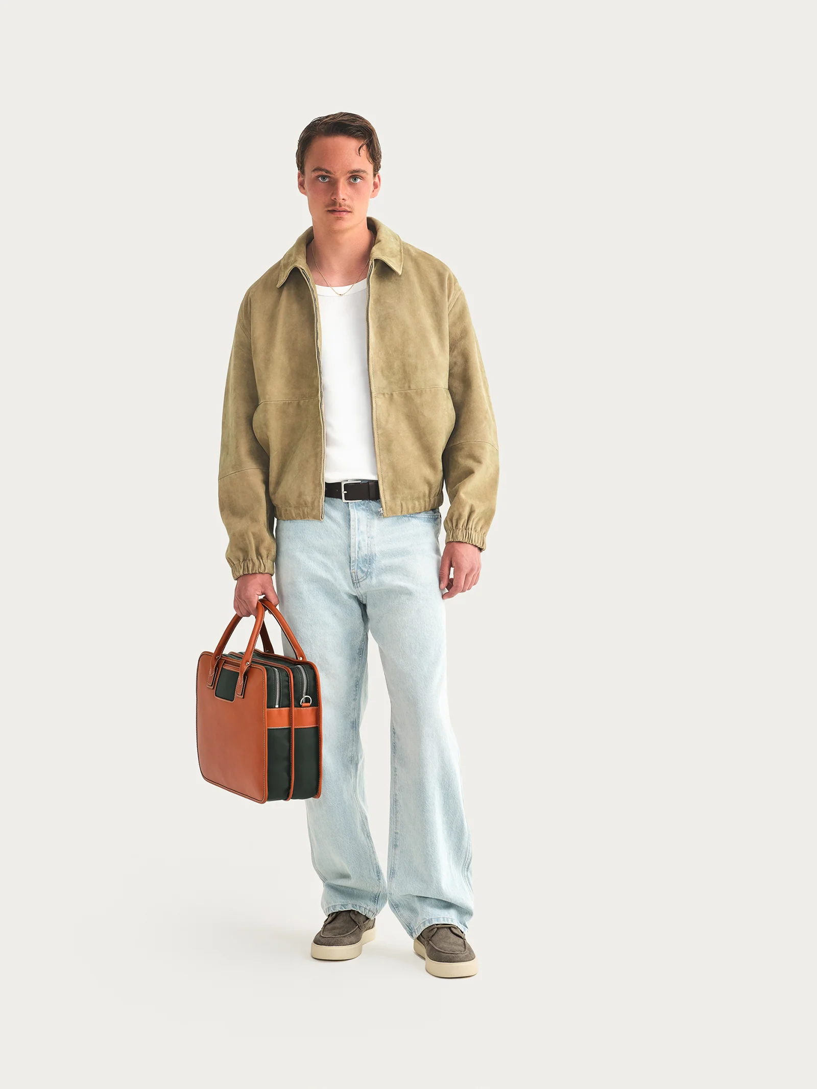 The Overnight - Cognac/Green - Image 3