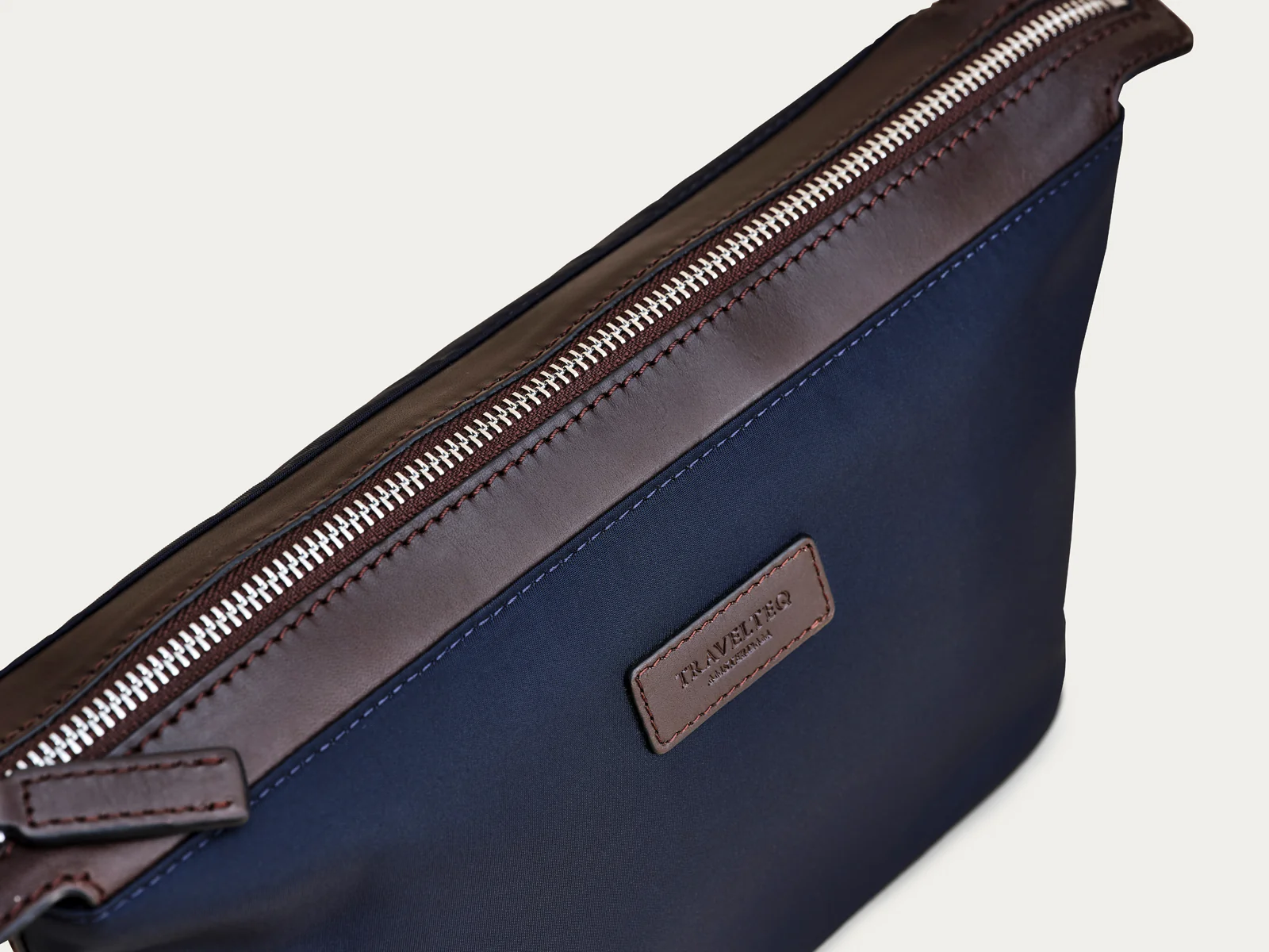 Toiletry Bag - Navy/Espresso - Image 3